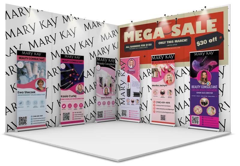 2 Sizes of Banner Stands